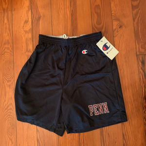 Mens NWT Champion U of Penn Navy Mesh Shorts sz M